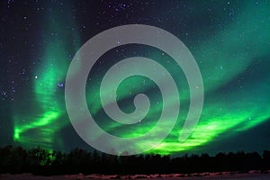 Background showing Northern lights