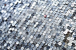 Background from silver sequins photo
