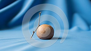 Background is slightly draped creating soft folds and a subtle interplay