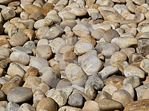 Background Of Small Light Coloured Stones