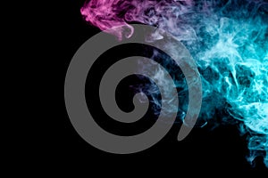 Background from the smoke of vape