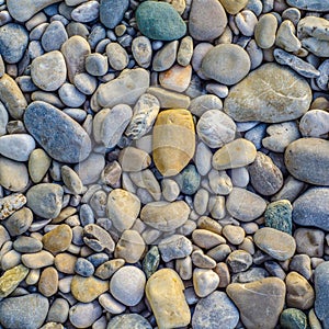 Background Of Smooth River Stones