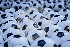 Background with soccer balls, soccer championship, football