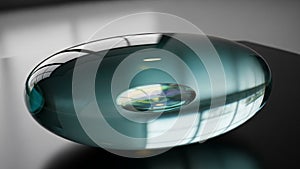 The background is softly blurred emphasizing the central object