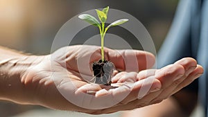 Background is softly blurred, emphasizing the focus on the hands