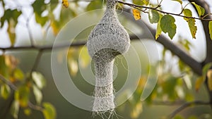 Background is softly blurred, emphasizing the intricate structure