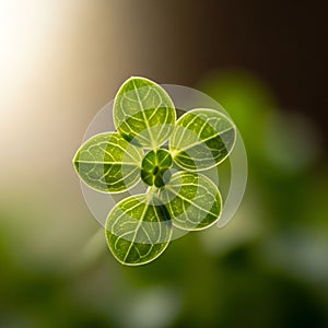 The background is softly blurred, emphasizing the sharp focus on the plant