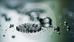 The background is softly blurred enhancing the focus on the orbs