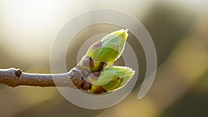 Background is softly blurred highlighting the buds. This image