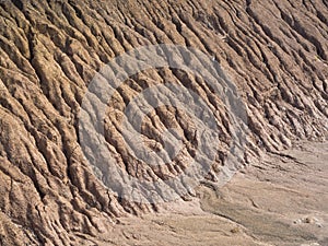 Background soil erosion coast.