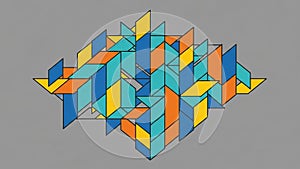 The background is a solid gray enhancing the vividness of the