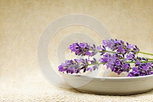 Background - Spa bath salt and lavender