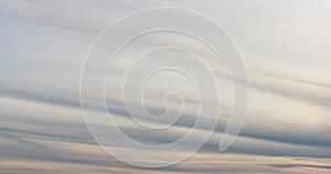 background of spindrift clouds on evening sky
