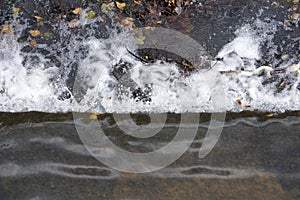 Background of splashing water