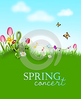 Background for spring concert