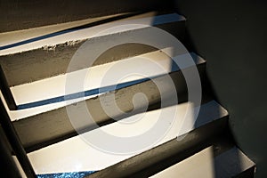 stair with shadow and light