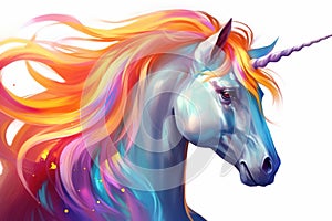 Background stallion magic fantasy wild horse unicorn art animal white mane design