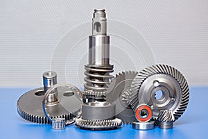 Background of steel details.