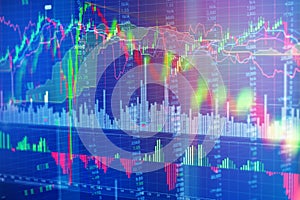 Background of stock market finance analysis