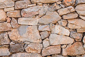 Background of stone wall texture photo. Greek ancient wall texture.