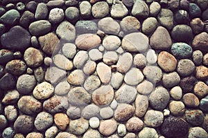 Background of stone wall texture ,Vintage style