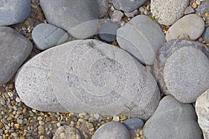 Large river stones.
