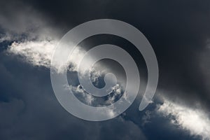 Background of storm clouds before a thunder-storm