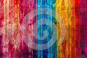 a background of 4 stripes of a colorful color shema AIG51A photo