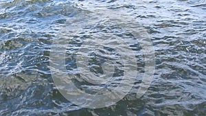 The background of strong waves on the surface of the river or of the sea - 13s