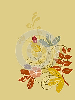 Background style flowers