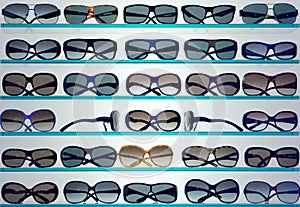 Background of stylish sunglasses