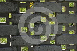 Background surface mosaic from silicate bricks