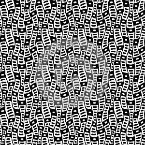 Background surface with repeating wave pattern.