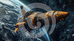 Background In a technologically advanced universe this explorer sets out to discover new worlds using a spacecraft photo