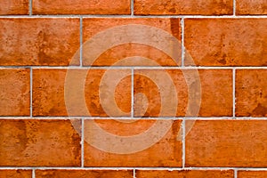 Background of terracotta bricks photo
