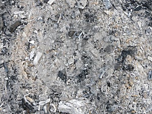 Background and texture: ash and embers