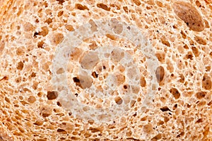 Background texture of bread crumb