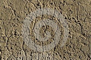 Background, texture - brown clay wall