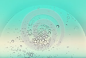Background texture of bubbles on clean blue water