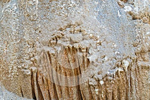 Background texture cave stone curtain photo of stalactite cavern