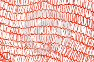 Plastic packaging net for vegetables.