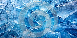 Background texture of cold blue ice photo