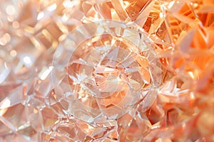 background texture crystals in color peach fuzz