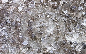 Background texture of crystals shot