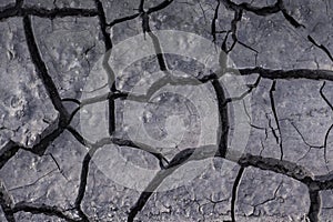 Background texture of dried earth. The dried up and cracked earth in the desert, Mud, Sand, Destruction, Mud