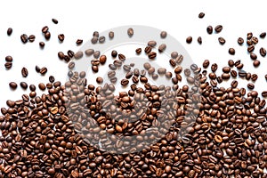 Background and texture, food and drink full frame of coffee bean as background