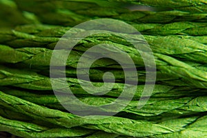 Background texture of green rope. concept and design