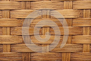 Background texture of light brown woven bamboo