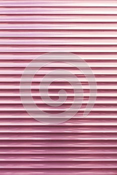 Background and texture of metal blinds coral-pink color