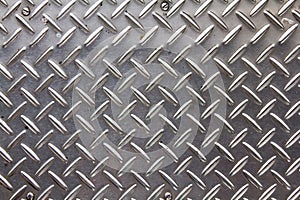 Background texture of metal diamond plate.